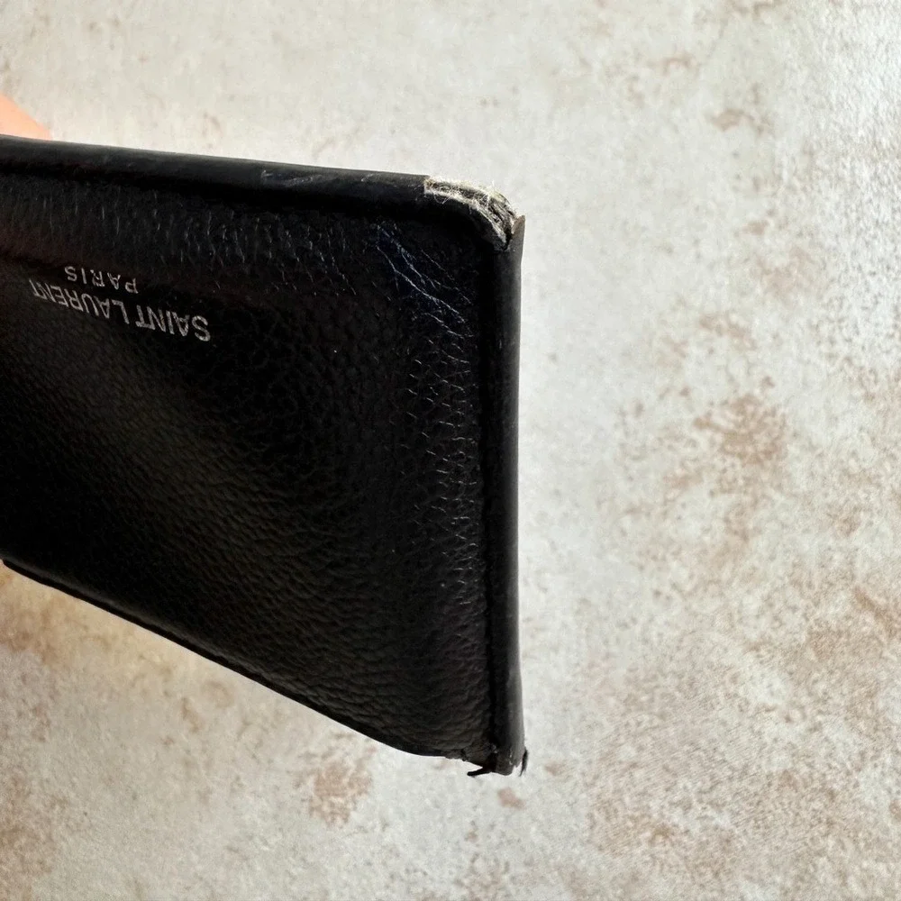 Saint Laurent Leather Card Holder